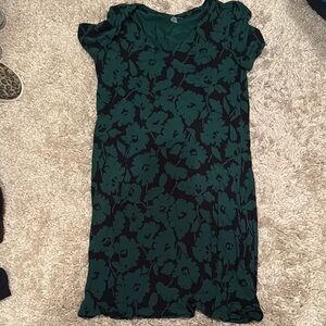 Floral Green Dress